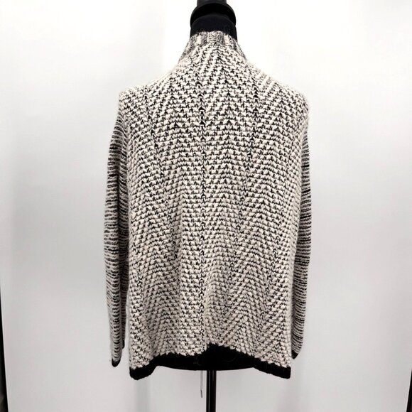 Coldwater Creek Cardigan Sweater Womens 1X‎ SOFT Open Knit Chevron Alpaca Blend - Picture 6 of 6